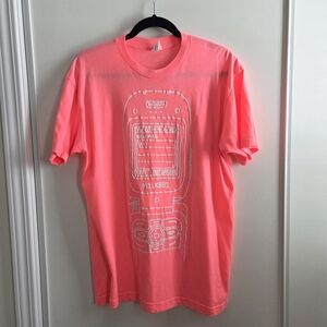 Milkbbi Neon Pink Cellphone Graphic T-shirt